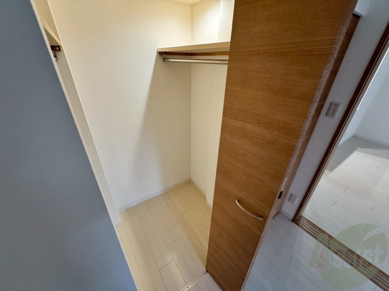 収納　洋室にあった収納。荷物がたくさんあっても大丈夫。