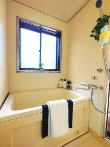 バス・シャワールーム　シャワー新品、温度調節可/窓・換気扇あり