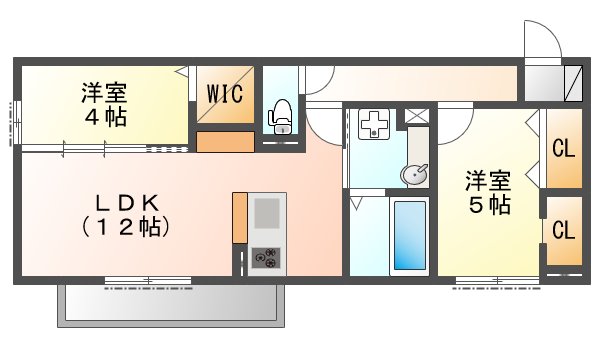 ポナールふじの間取り写真