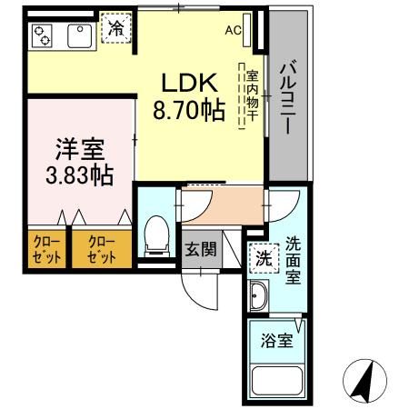 アナシエ南篠崎町IIの間取り写真