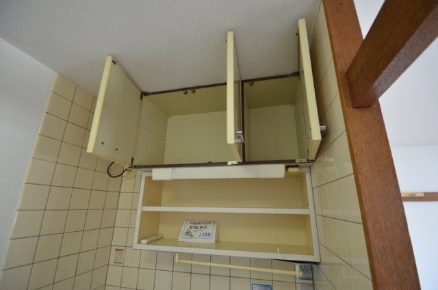 収納　キッチン上の収納です☆