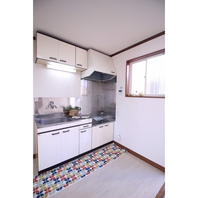 キッチン　白基調の明るいキッチン☆