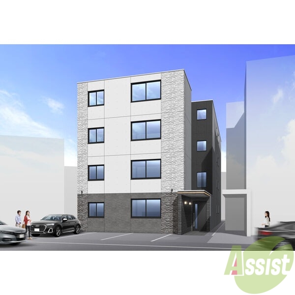 建物外観　外観予想パース　札幌市中央区「Ｅｓｔａｌｉｏｎ　Ｓｏｅｎ」