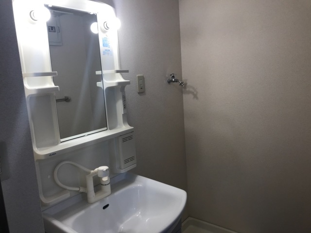 洗面設備　広い洗面スペース