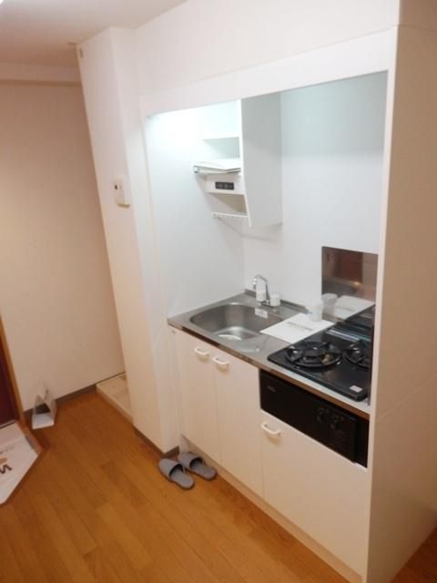 キッチン　コンロ２口システムキッチン