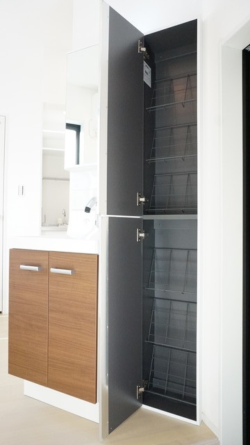 収納　下駄箱付なので、玄関はいつでもスッキリ片付きますね☆