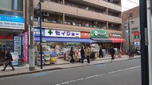 ドラックストア　くすりセイジョー稲田堤店（ドラッグストア）まで676m