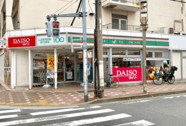 コンビニ　ローソンストア１００江東石島店（コンビニ）まで238m