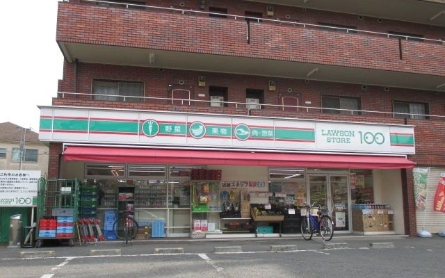 コンビニ　ローソンストア100市川曽谷店（コンビニ）まで1000m