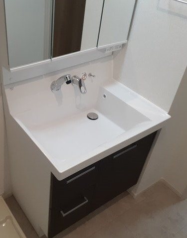 洗面設備　同タイプ施工例