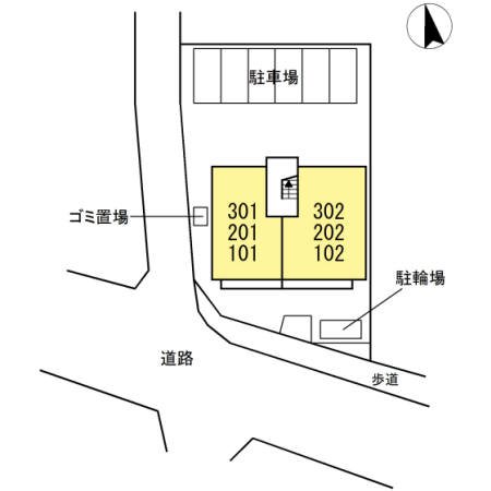 駐車場　敷地内駐車場です。