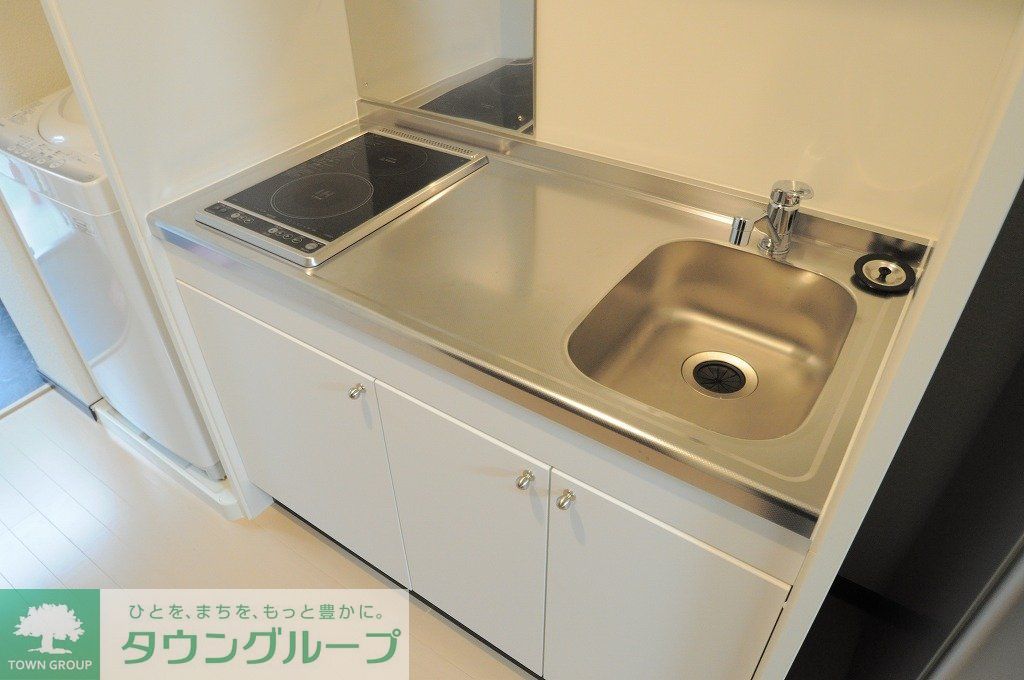 キッチン　シンク広めで料理も捗ります！