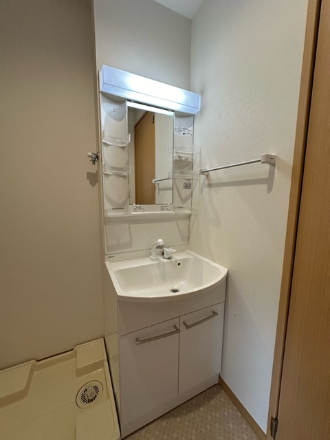 洗面設備　洗髪洗面化粧台で忙しい朝にも寝癖の付いた頭にも優しい☆お化粧