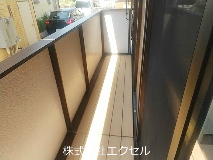 バルコニー　南向きで日当たり良好です。
