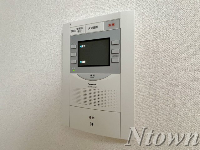 セキュリティ　モニター付きインターホンです