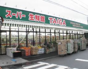 スーパー　スーパー生鮮館TAIGA 藤沢石川店（スーパー）まで494m