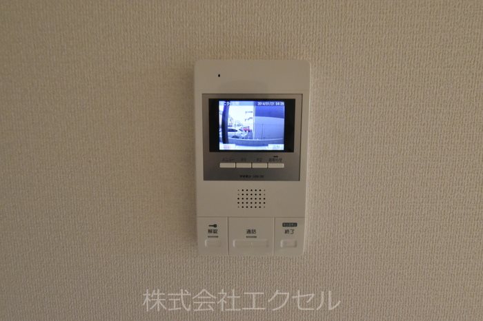 セキュリティ　来訪者の姿を確認できます。