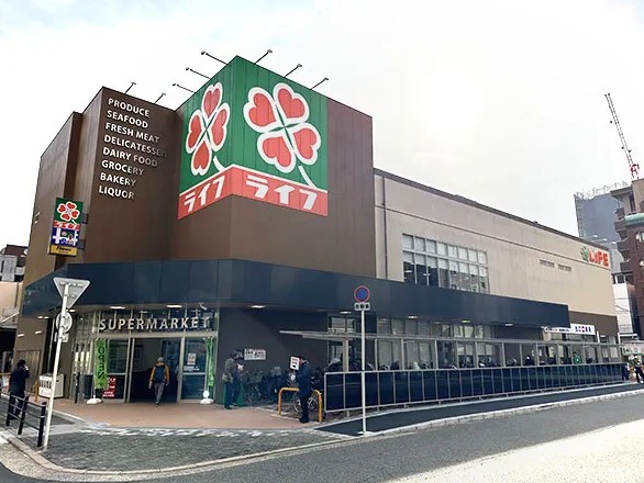 スーパー　ライフ東天満店（スーパー）まで165m
