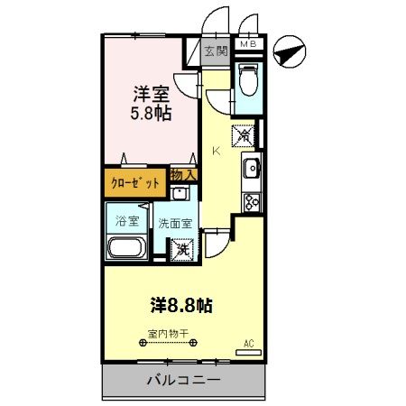 アンクレージュの間取り写真