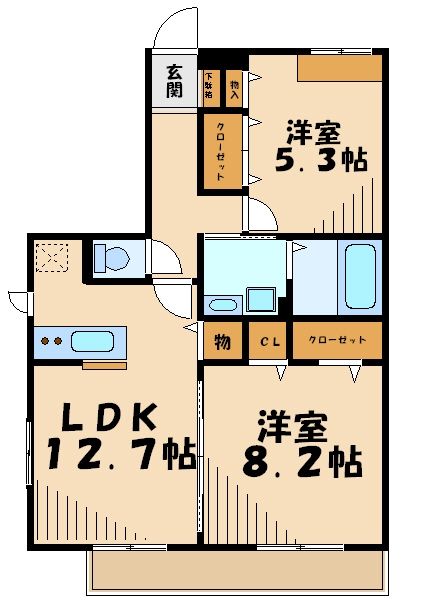 リヴェール青葉台の間取り写真
