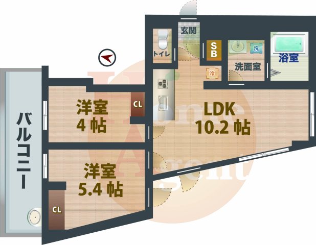 東京メトロ丸ノ内線 新高円寺駅 徒歩4分 3階建 築1年の間取り写真