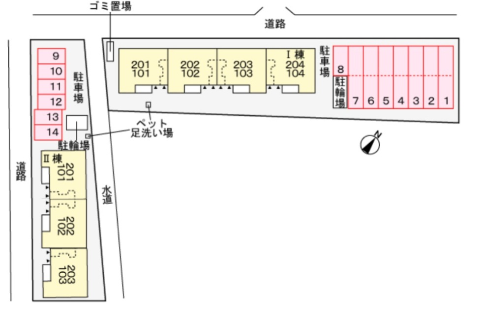 駐車場　区画図