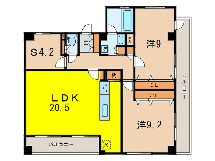 ブラゾーネ芦屋の間取り写真