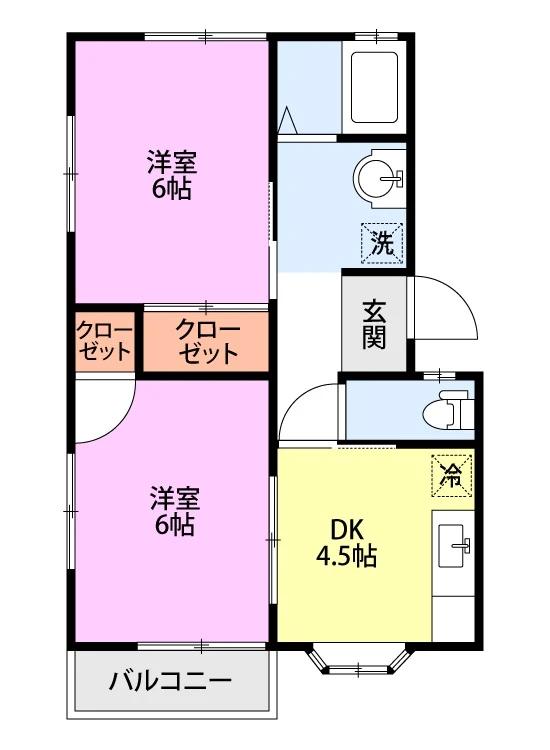 メゾンブランシェの間取り写真