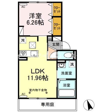 ＪＲ久大本線 久留米大学前駅 徒歩10分 3階建 築5年の間取り写真