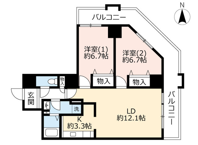 URベルマージュ堺弐番館の間取り写真
