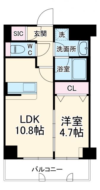 シャトー吉富の間取り写真