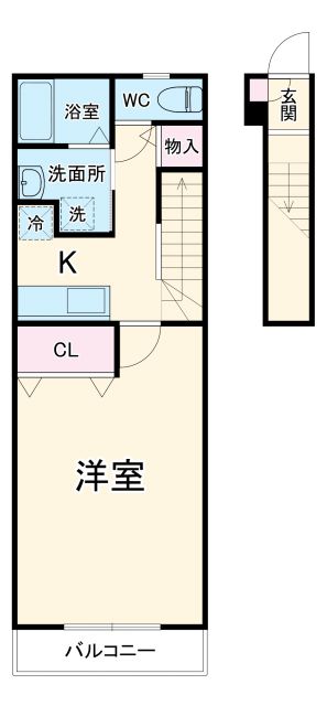 アンプルール リーブル Bloomの間取り写真