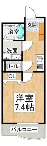 神戸アスタカレッジハイツの間取り写真