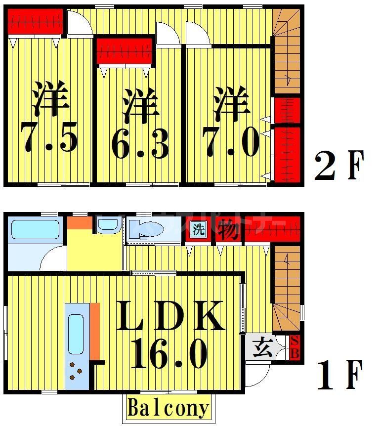 貸家02の間取り写真