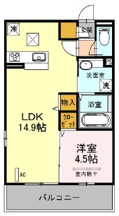 ＪＲ埼京線 中浦和駅 徒歩11分 3階建 築8年の間取り写真