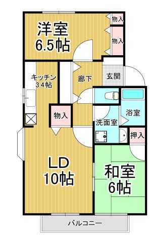 メゾンクレール A棟の間取り写真