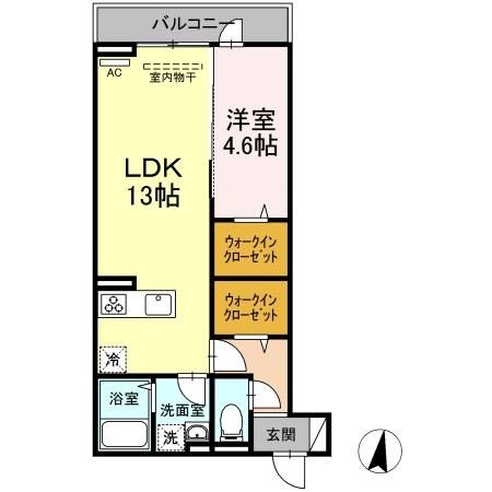 ＪＲ山陽本線 福山駅 徒歩10分 3階建 築4年の間取り写真