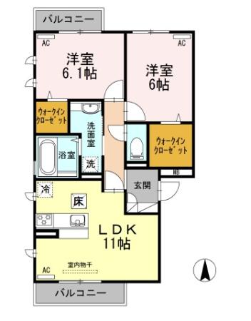 アルページュ大森 A棟の間取り写真