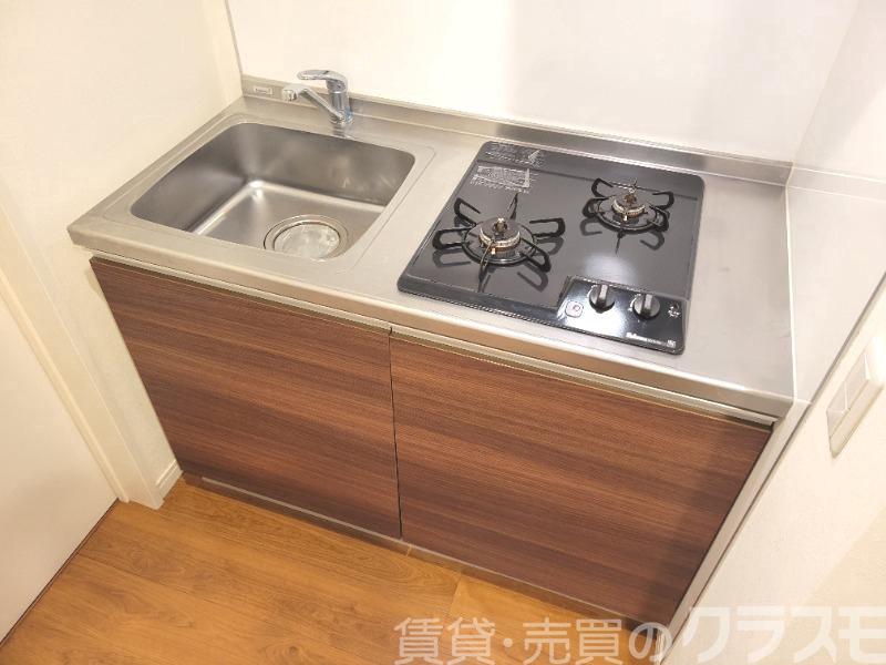 キッチン　２口コンロのシステムキッチン♪