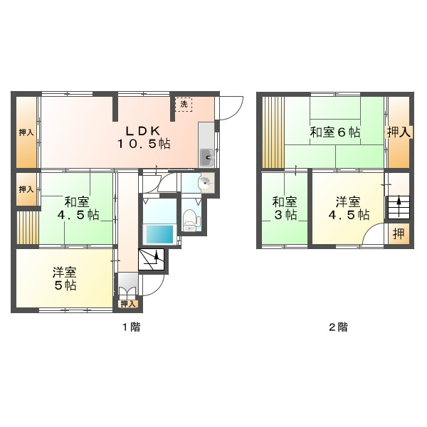 霞ヶ丘5丁目戸建の間取り写真