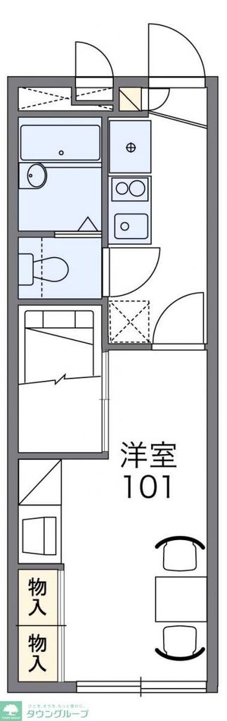 レオパレス平作の間取り写真