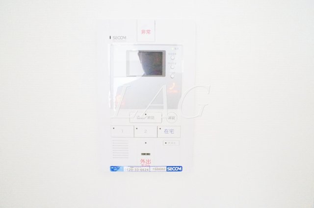 セキュリティ　モニター付きインターフォンです。