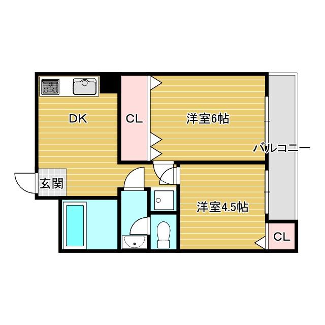 ナンノ第8号館の間取り写真