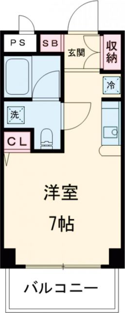 清水ビルフラワーコートの間取り写真
