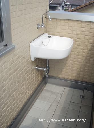 その他設備　バルコニーに設置してある洗面ボール