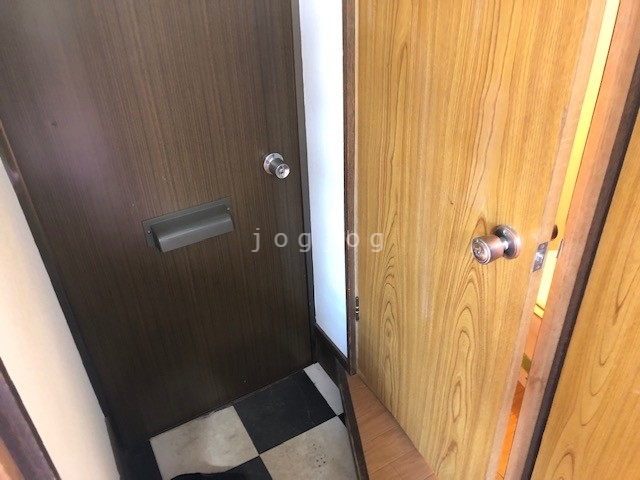 【柴田マンションの玄関】