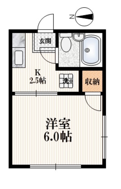 新宿区西落合のアパートの間取り