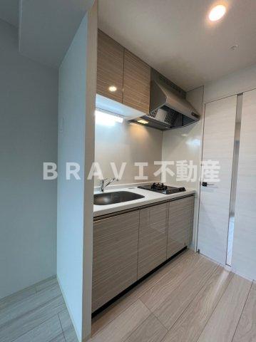 キッチン　【ルフォンプログレ天満橋】コンパクトなキッチンで掃除もラクラ