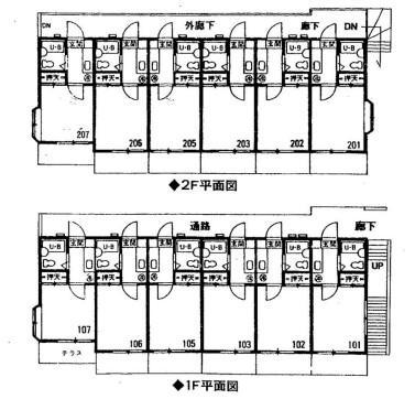 さいたま市桜区西堀のアパートの間取り