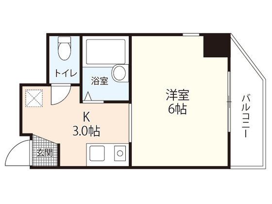 広島市安佐南区安東のマンションの間取り